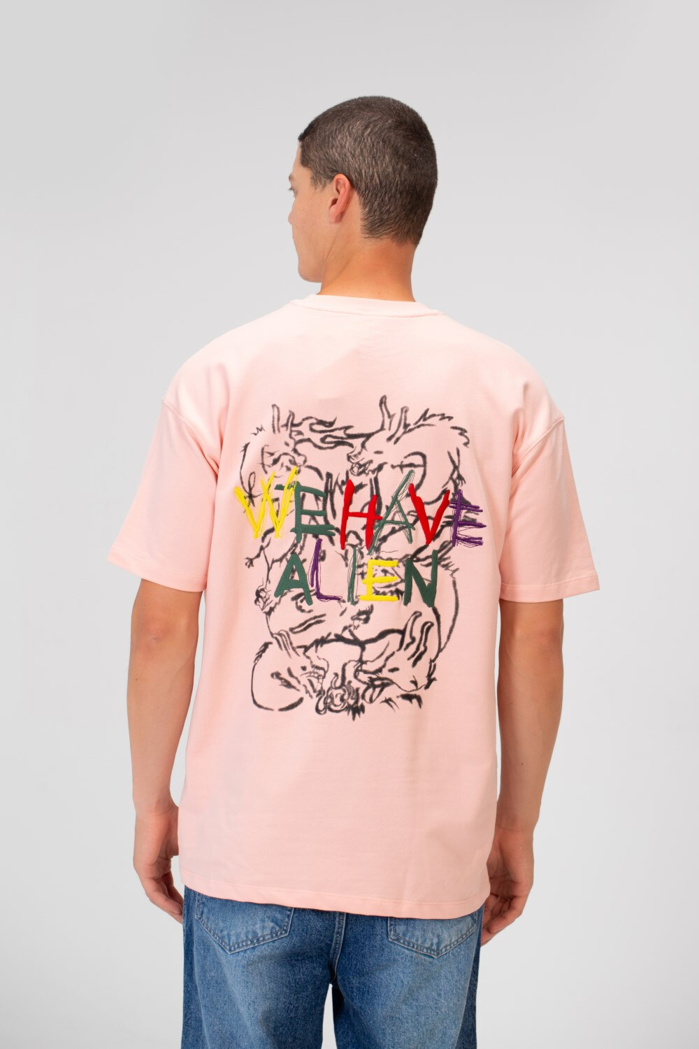 Men's Summer Melton Printed Regular Fit Short Sleeve Round Neck T-Shirt