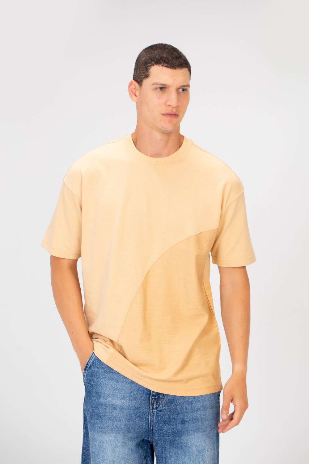 Men's Basic Colors Summer Melton Regular Fit Half Sleeve Crew Neck T-Shirt