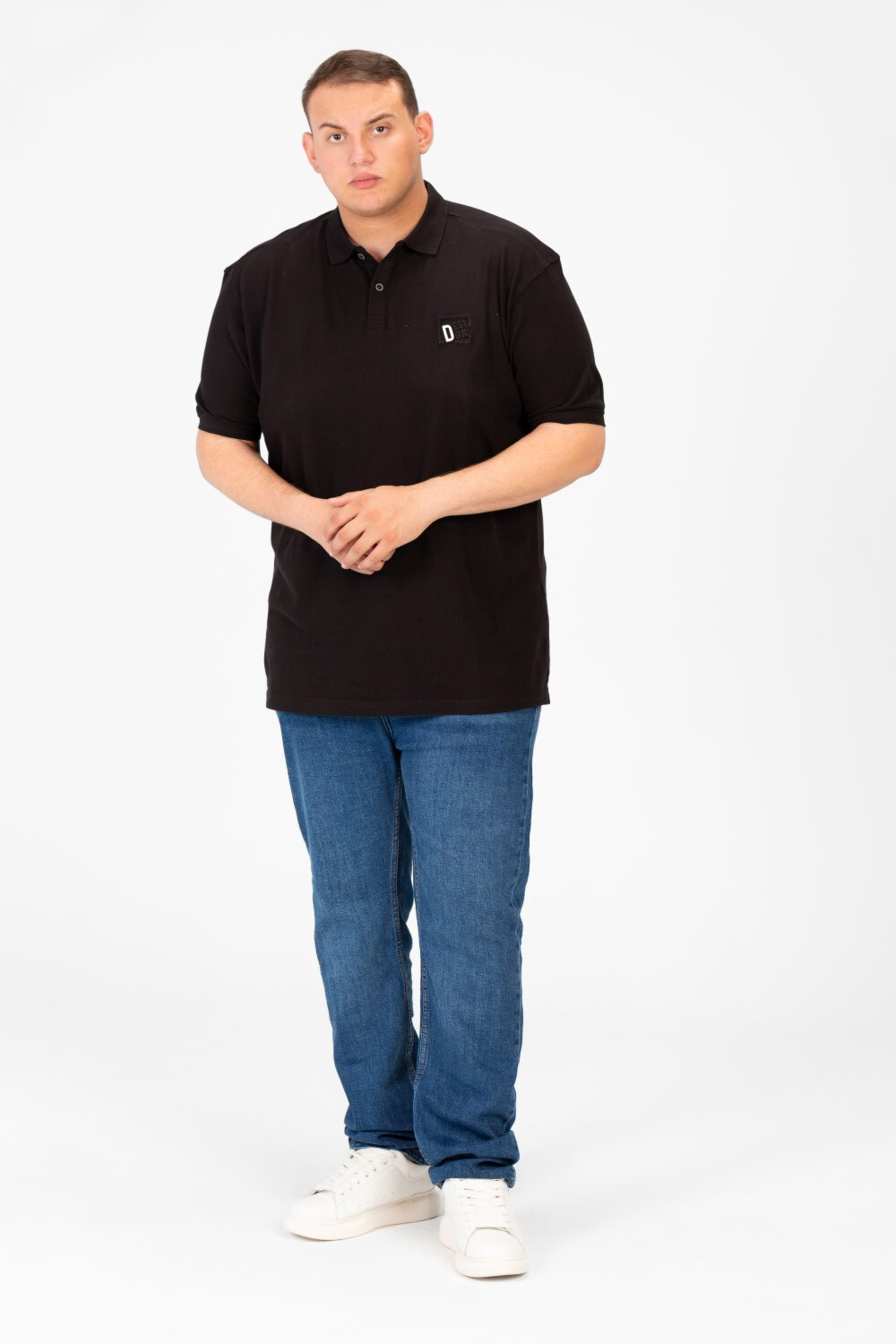 Men's Big Size Basic Half Sleeve Polo T-Shirt