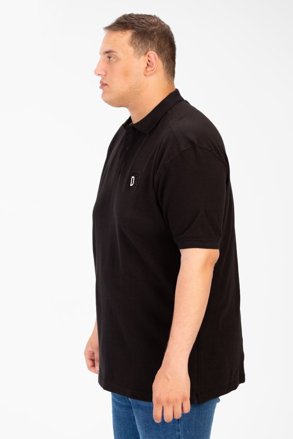 Men's Big Size Basic Half Sleeve Polo T-Shirt