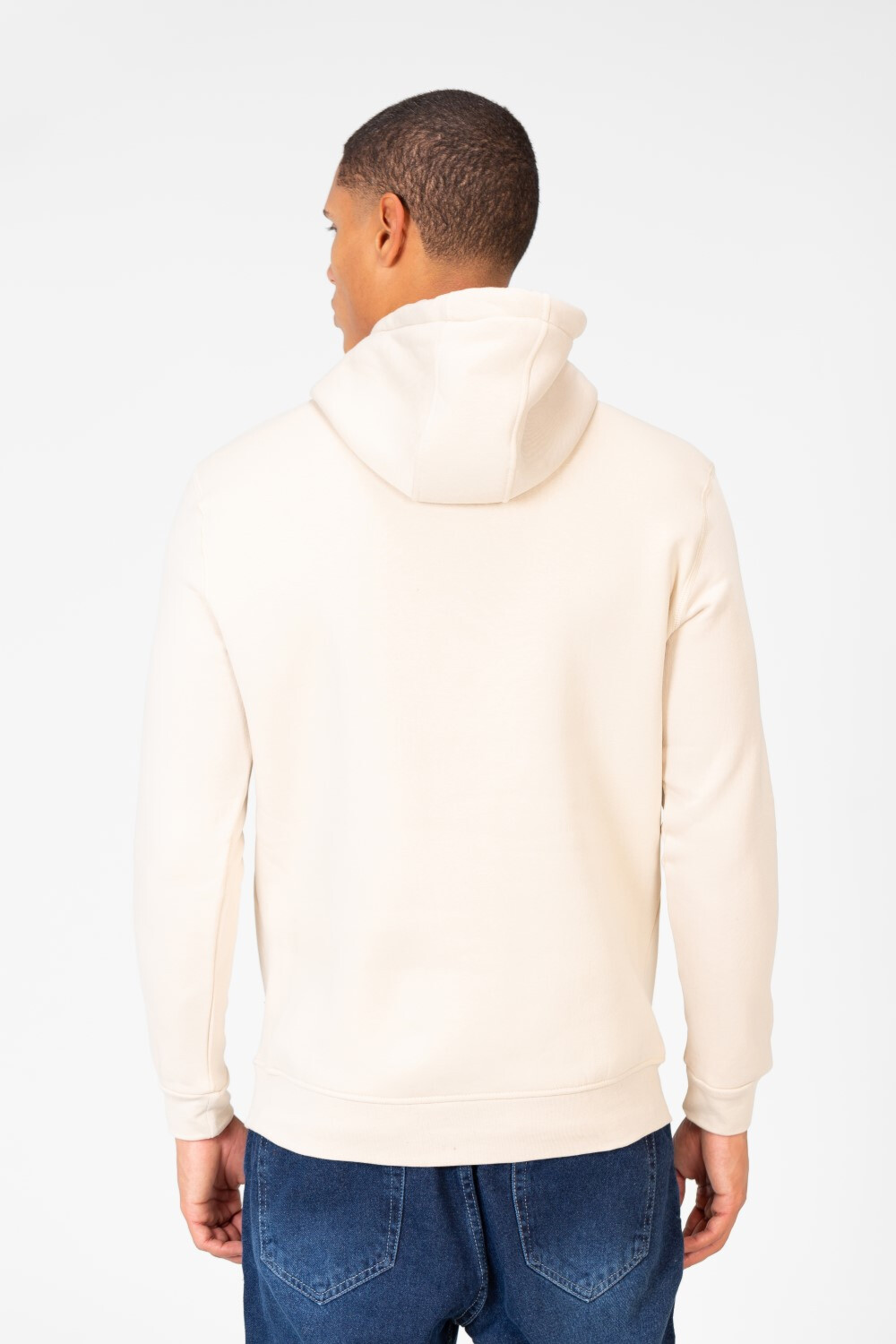 Men's Slim Fit Hoodie Sweatshirt With Text Print 1